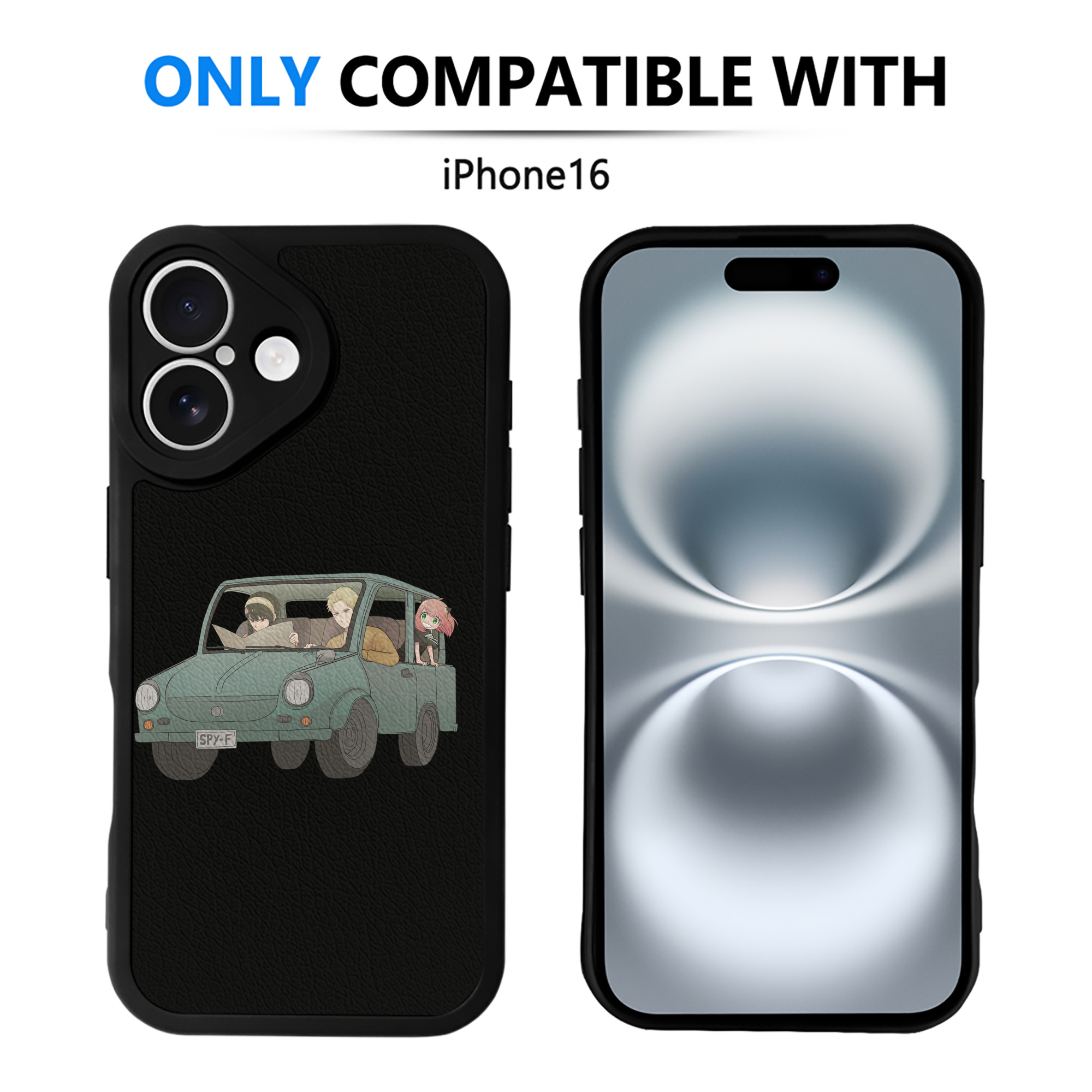 （画像用） SPY×FAMILY间谍家家酒 【iPhone 16シリーズ対応】シリコンスマホケース（レザー調） 材質：シリコン
